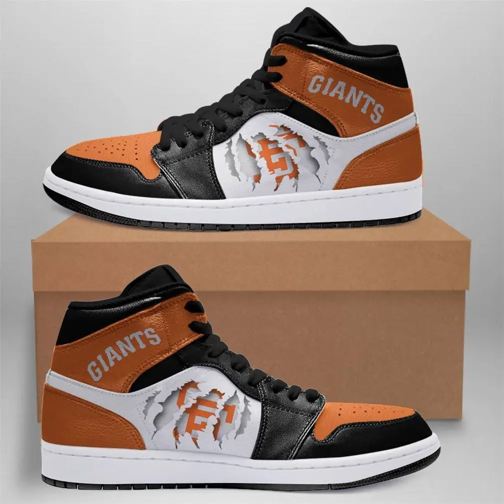 Air JD Hightop Shoes MLB San Francisco Giants Air Jordan 1 High Sneakers V2