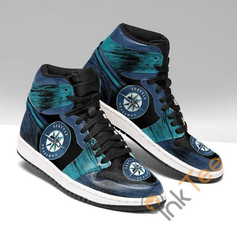 Air JD Hightop Shoes MLB Seattle Mariners Air Jordan 1 High Sneakers V4