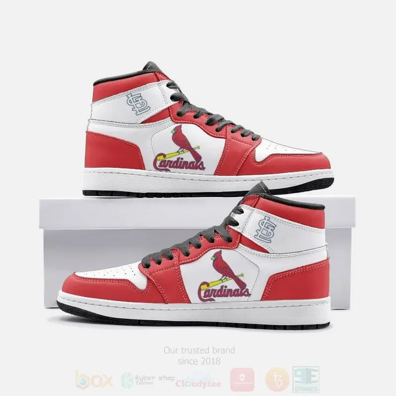 Air JD Hightop Shoes MLB St. Louis Cardinals Air Jordan 1 High Sneakers V2