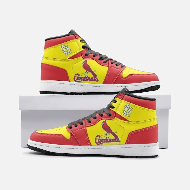 Air JD Hightop Shoes MLB St. Louis Cardinals Air Jordan 1 High Sneakers V5