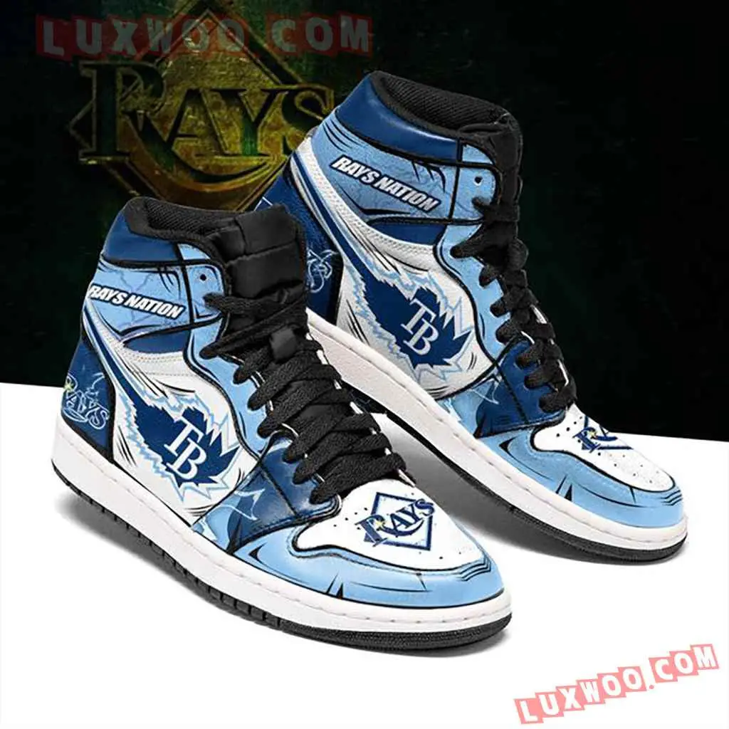Air JD Hightop Shoes MLB Tampa Bay Rays Air Jordan 1 High Sneakers V2