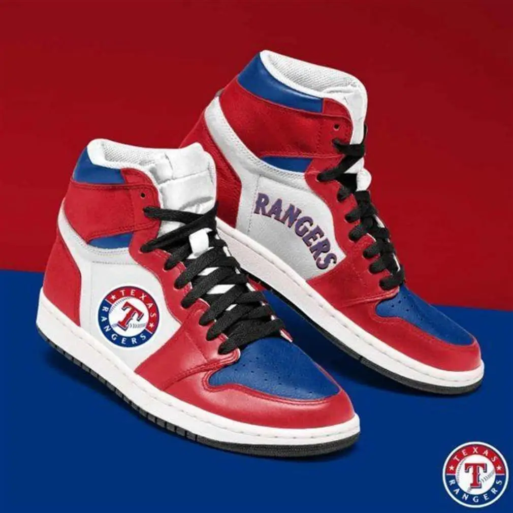 Air JD Hightop Shoes MLB Texas Rangers Air Jordan 1 High Sneakers V4