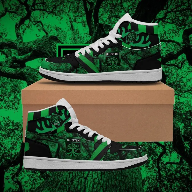 Air JD Hightop Shoes MLS Austin FC Air Jordan 1 High Sneakers
