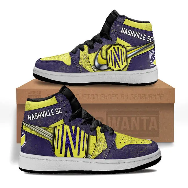 Air JD Hightop Shoes MLS Nashville SC Air Jordan 1 High Sneakers