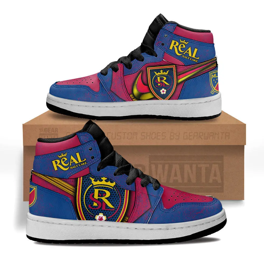 Air JD Hightop Shoes MLS Real Salt Lake Air Jordan 1 High Sneakers