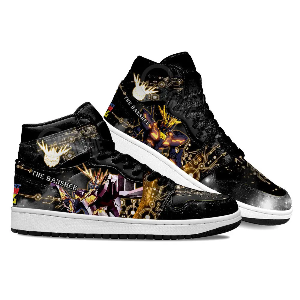 Air JD Hightop Shoes Mobile Suit Gundam Banshee Custom For Anime Fans Air JD Hightop Shoes Mobile Suit Gundam Banshee Custom For Anime Fans - Image 1
