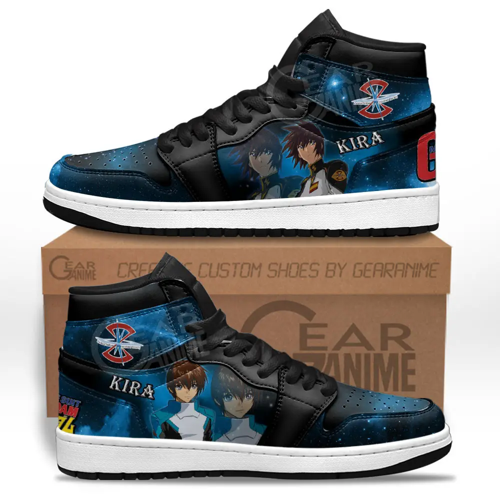 Air JD Hightop Shoes Mobile Suit Gundam Kira Yamato Anime Shoes