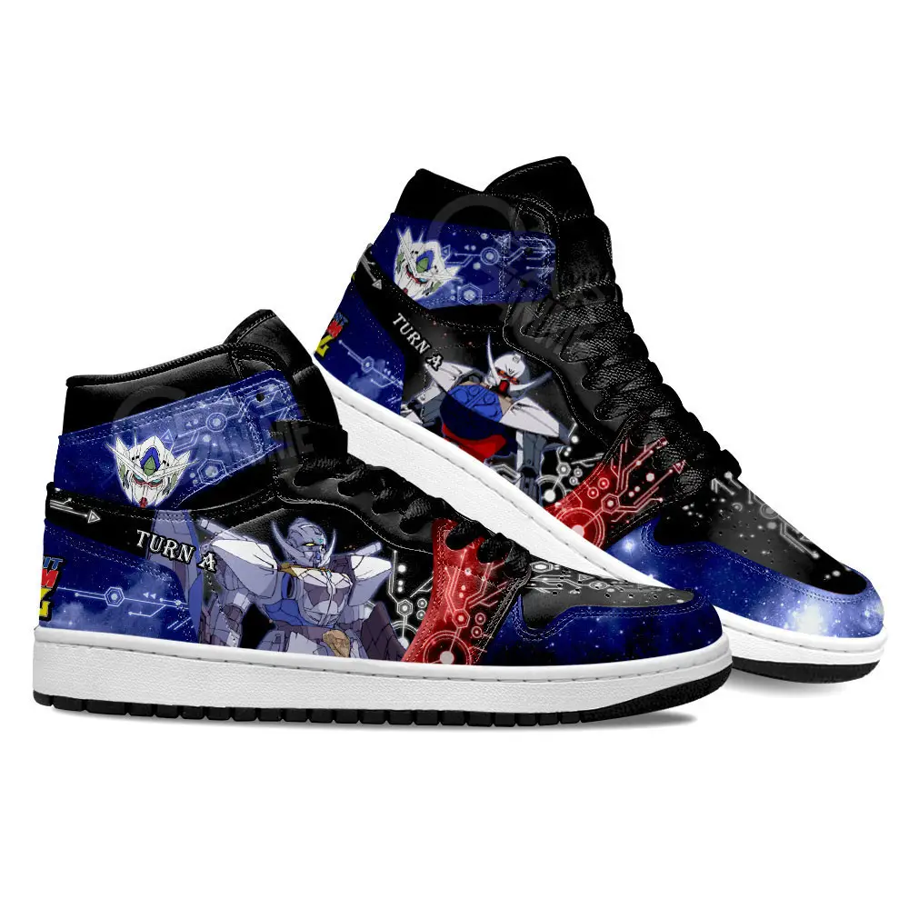 Air JD Hightop Shoes Mobile Suit Gundam Turn A Gundam Custom For Anime Fans Air JD Hightop Shoes Mobile Suit Gundam Turn A Gundam Custom For Anime Fans - Image 1