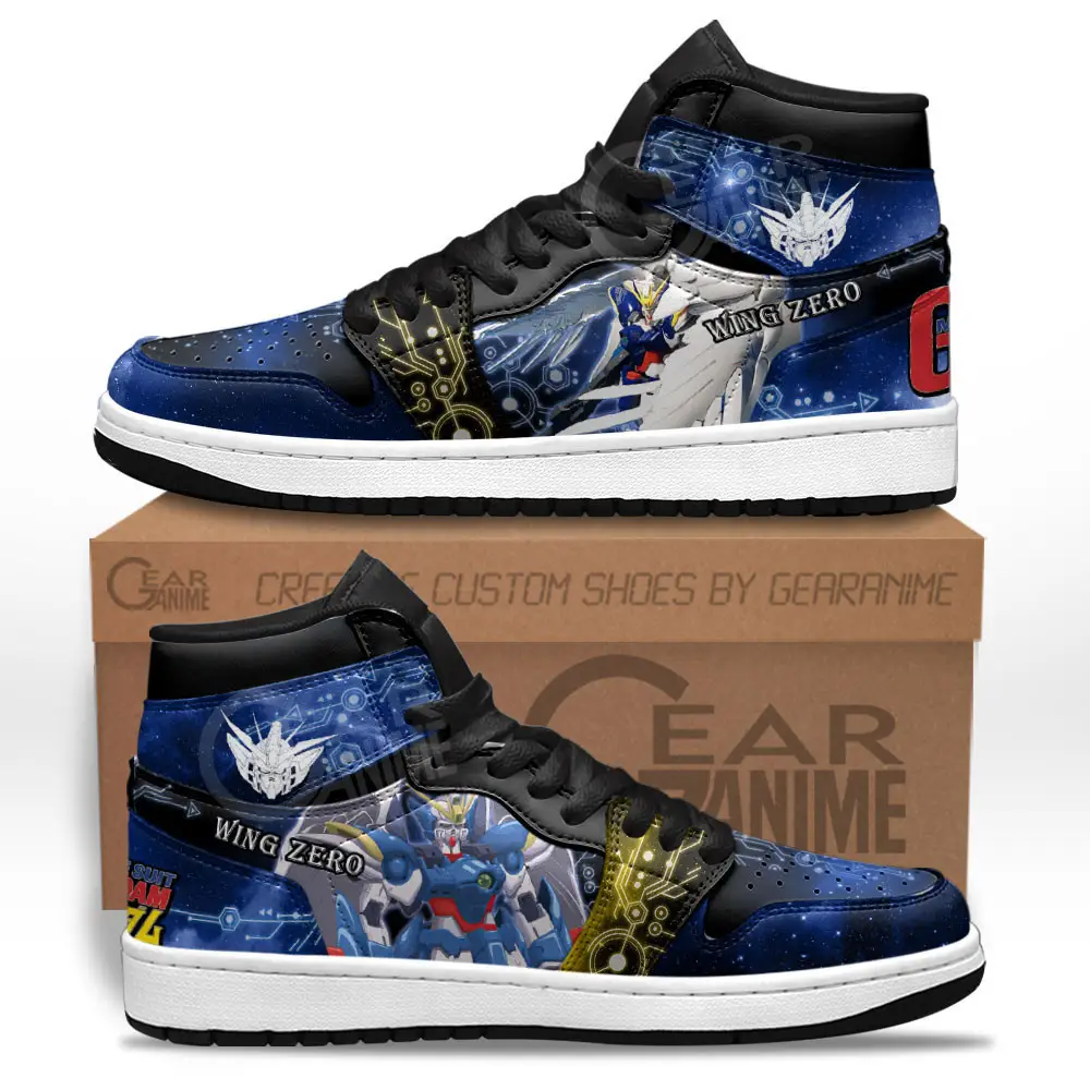 Air JD Hightop Shoes Mobile Suit Gundam Wing Gundam Zero Anime Shoes