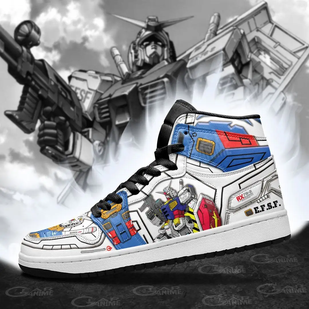 Air JD Hightop Shoes Mobile Suit RX-78-2 Gundam JD Sneakers Custom