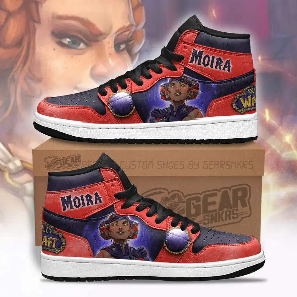 Air JD Hightop Shoes Moira World of Warcraft J1 Shoes Custom For Fans