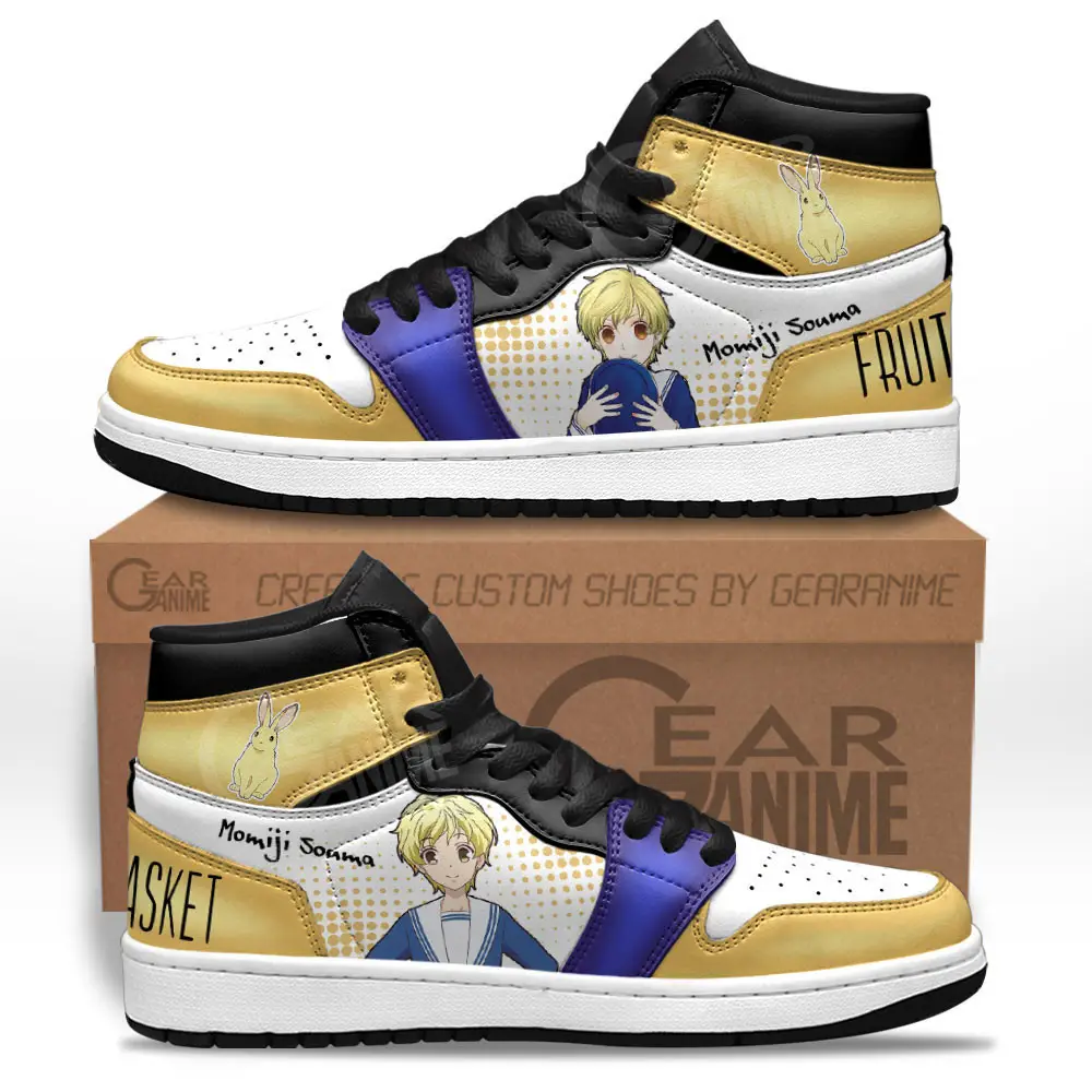 Air JD Hightop Shoes Momiji Souma JD1s Sneakers Fruits Basket Custom Anime Shoes