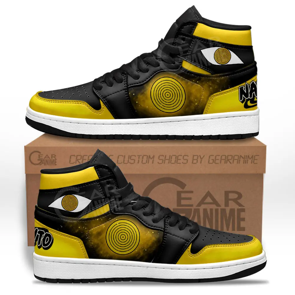 Air JD Hightop Shoes Momoshiki Final Rinnegan JD1s Sneakers Custom NRT Anime Dojutsu Shoes Air JD Hightop Shoes Momoshiki Final Rinnegan JD1s Sneakers Custom NRT Anime Dojutsu Shoes - Image 1