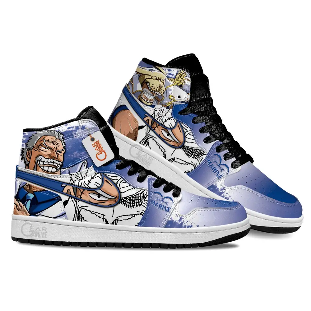 Air JD Hightop Shoes Monkey D. Garp Anime Shoes Custom Sneakers MN2102