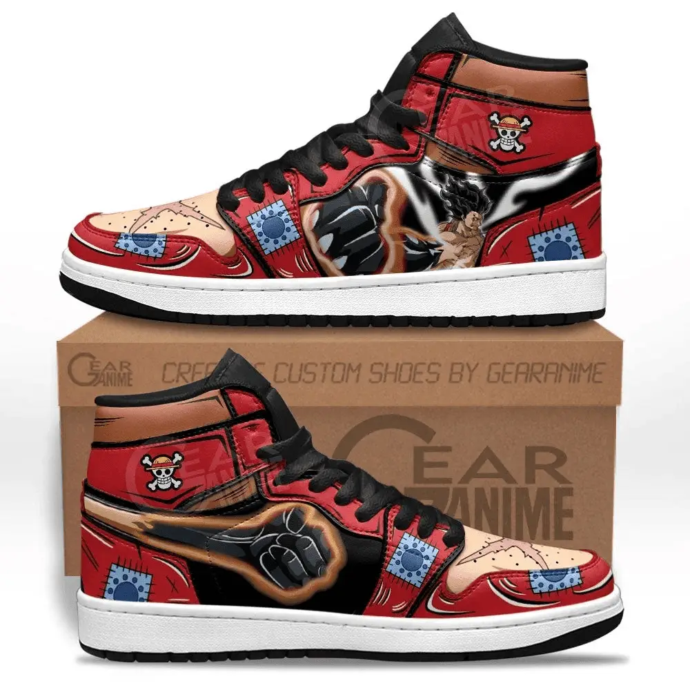 Air JD Hightop Shoes Monkey D. Luffy Armament Haki JD Sneakers Custom