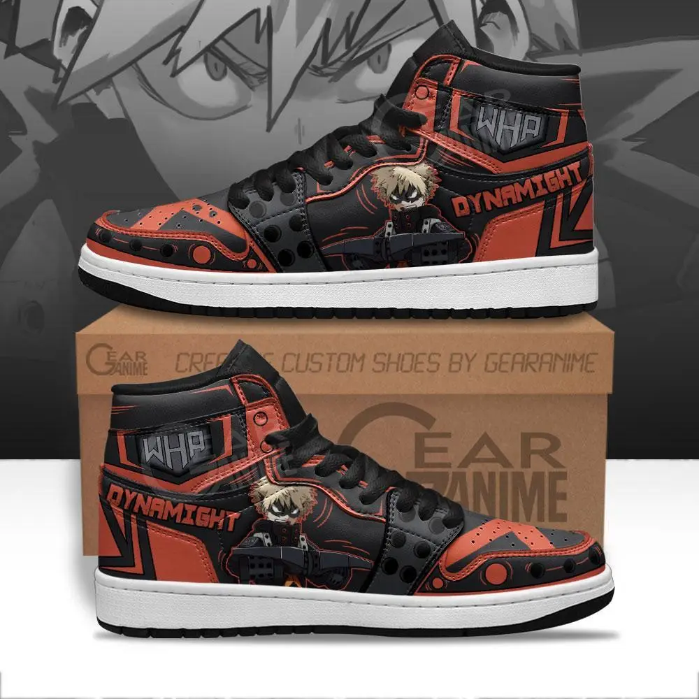 Air JD Hightop Shoes Musketeer Katsuki Bakugo JD1s Sneakers Custom Anime My Hero Academia Shoes Air JD Hightop Shoes Musketeer Katsuki Bakugo JD1s Sneakers Custom Anime My Hero Academia Shoes - Image 1