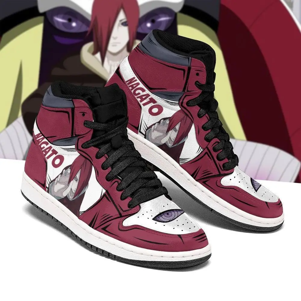Air JD Hightop Shoes Nagato JD1s Sneakers Custom Anime Shoes