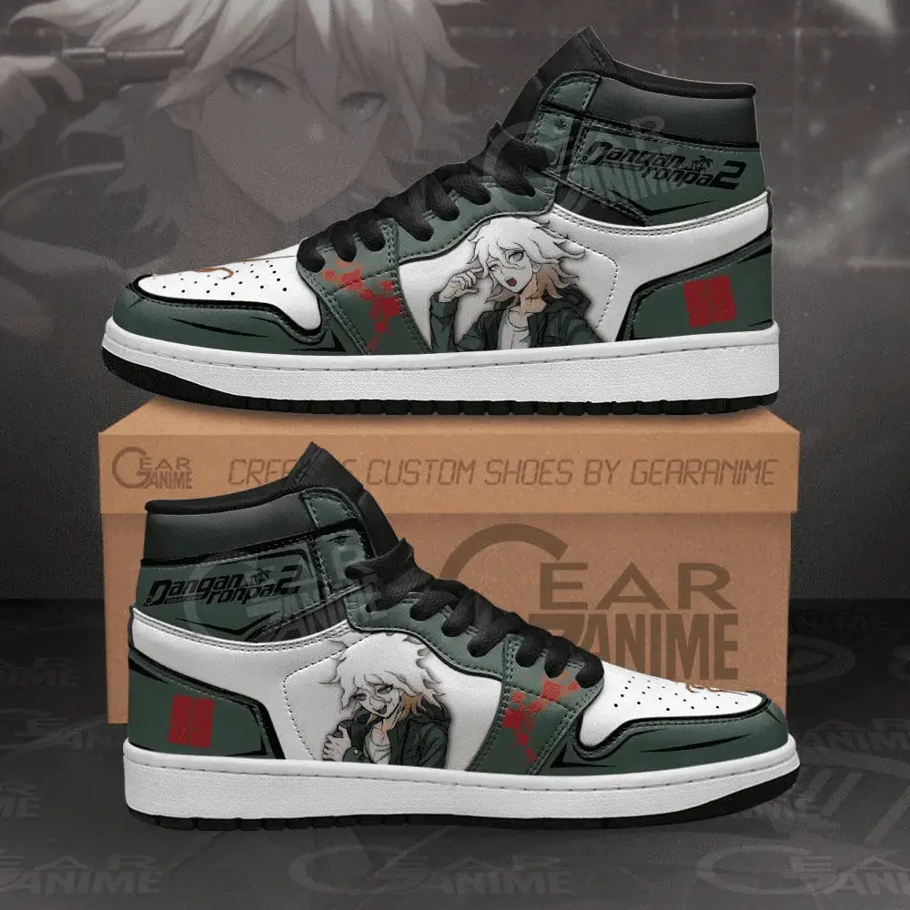 Air JD Hightop Shoes Nagito Komaeda JD1s Sneakers Danganronpa Custom Anime Shoes Air JD Hightop Shoes Nagito Komaeda JD1s Sneakers Danganronpa Custom Anime Shoes - Image 1