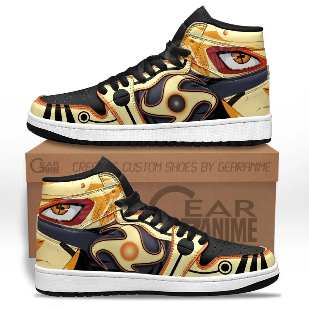 Air JD Hightop Shoes Naruto Rasenshuriken JD1s Sneakers Custom Anime Shoes