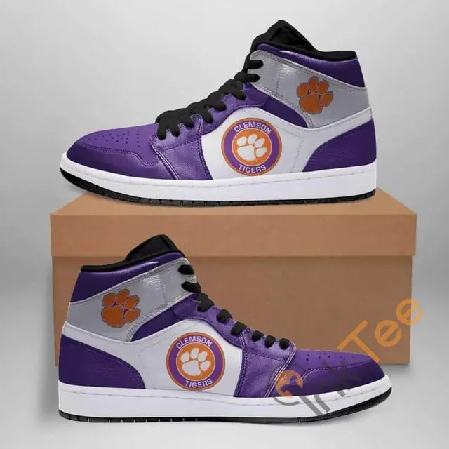 Air JD Hightop Shoes NCAA Clemson Tigers Air Jordan 1 High Sneakers V3