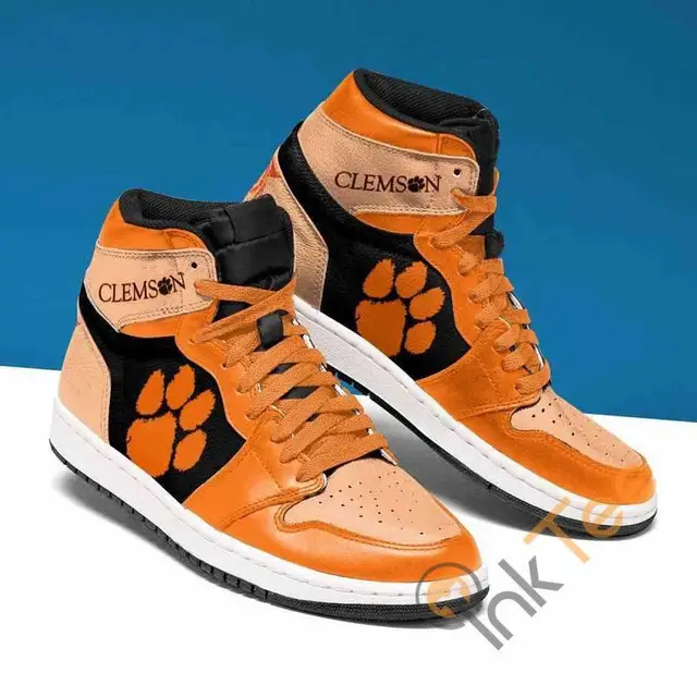 Air JD Hightop Shoes NCAA Clemson Tigers Air Jordan 1 High Sneakers V5