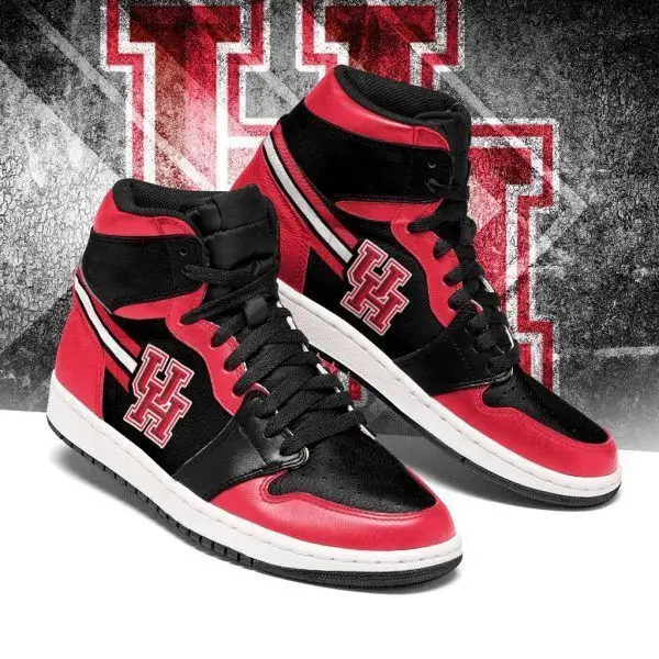 Air JD Hightop Shoes NCAA Houston Cougars Air Jordan 1 High Sneakers Air JD Hightop Shoes NCAA Houston Cougars Air Jordan 1 High Sneakers - Image 1