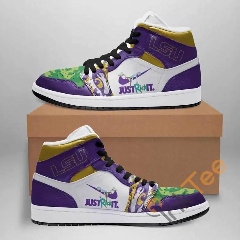 Air JD Hightop Shoes NCAA LSU Tigers Special Edition Air Jordan 1 High Sneakers