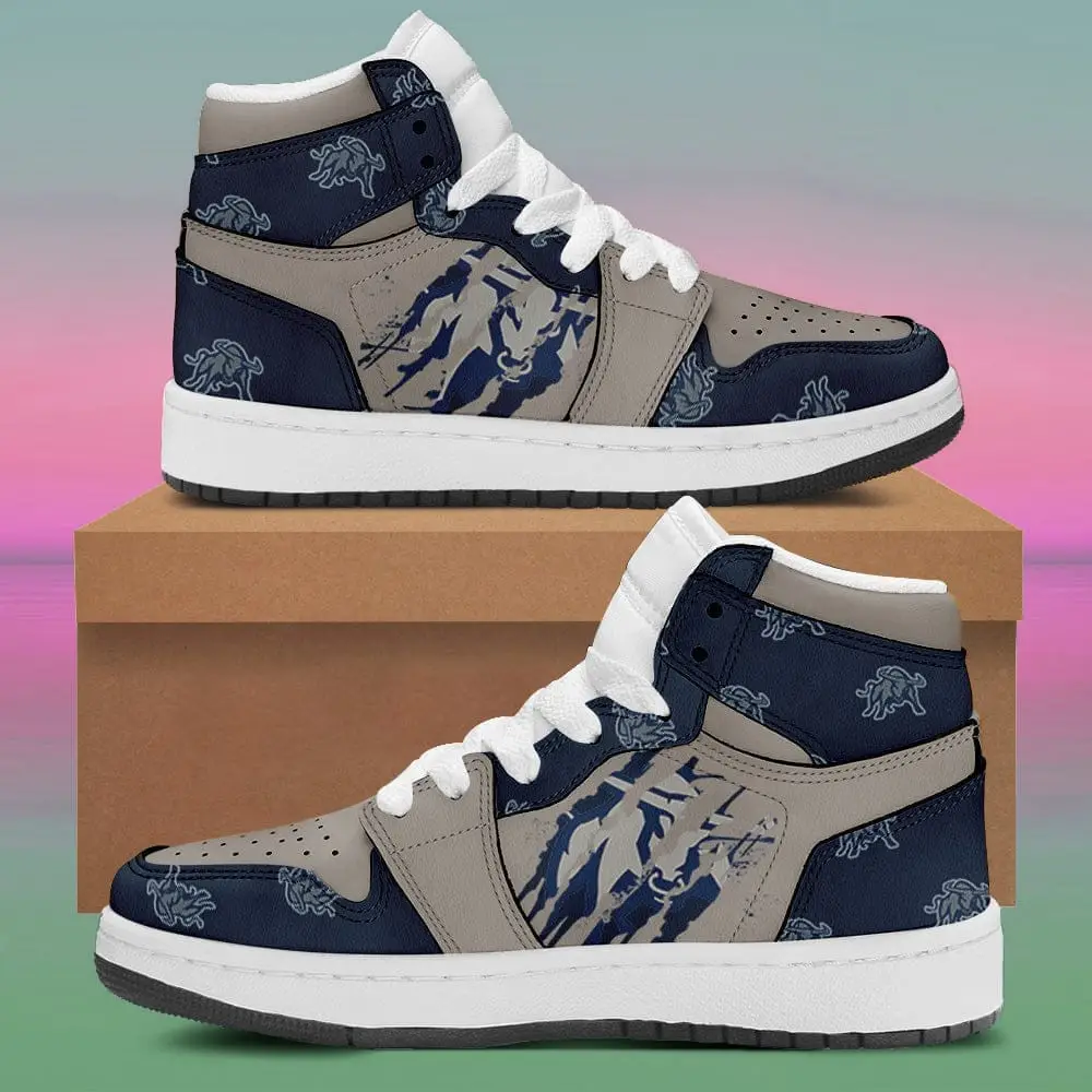 Air JD Hightop Shoes NCAA Utah State Aggies Logo Air Jordan 1 High Sneakers Air JD Hightop Shoes NCAA Utah State Aggies Logo Air Jordan 1 High Sneakers - Image 1
