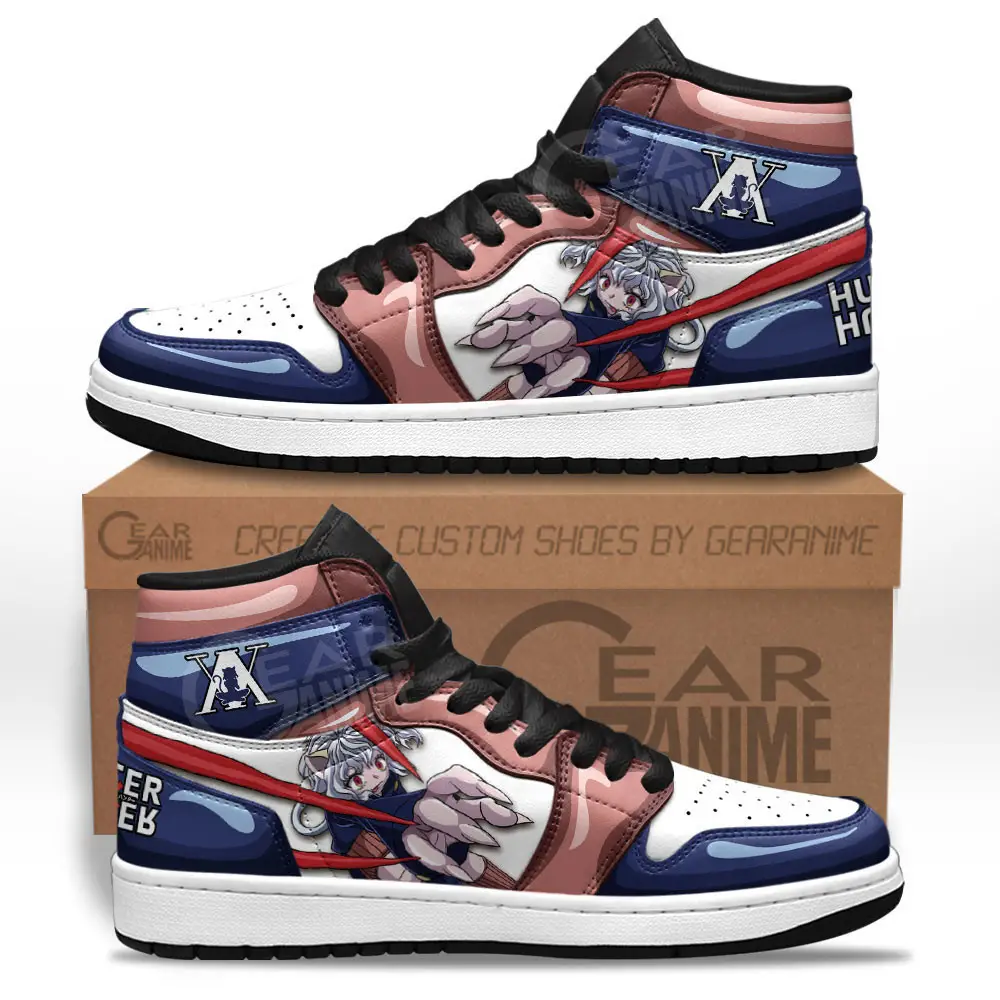 Air JD Hightop Shoes Neferpitou JD1s Sneakers Custom Hunter X Hunter Anime Shoes