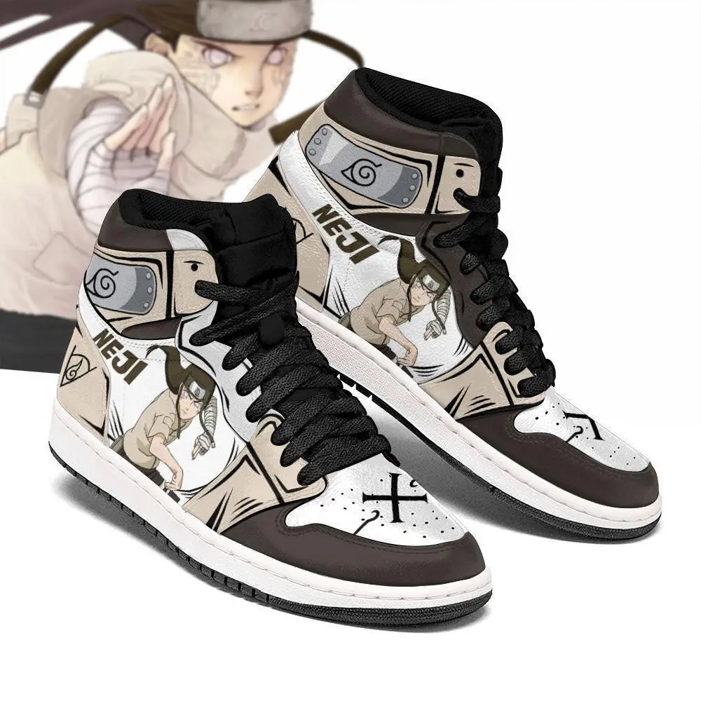 Air JD Hightop Shoes Neji Hyuga Shoes Symbol Costume Anime JD1s Sneakers