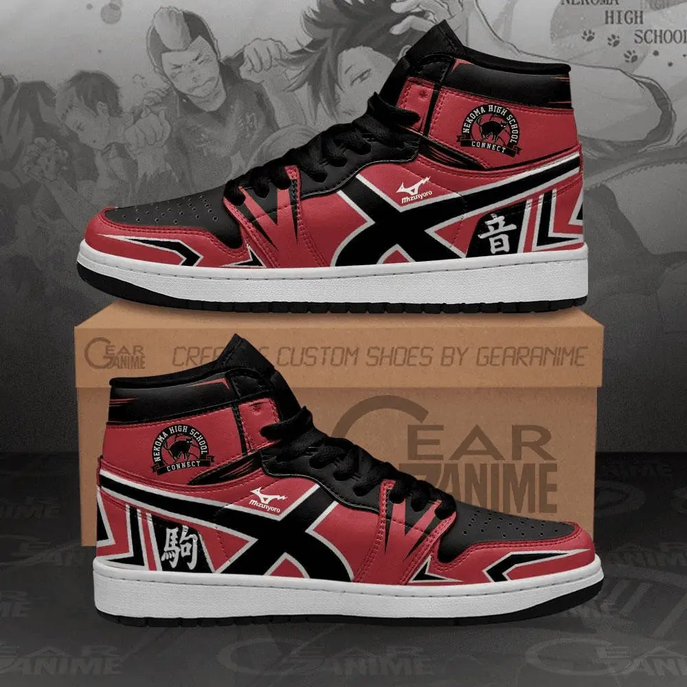 Air JD Hightop Shoes Nekoma High JD1s Sneakers Haikyuu Anime Shoes MN10