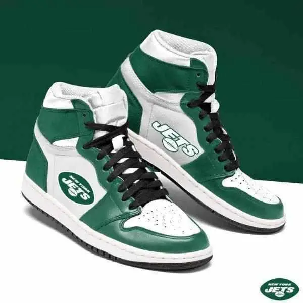 Air JD Hightop Shoes New York Jets Custom Shoes Sneakers JD Sneakers