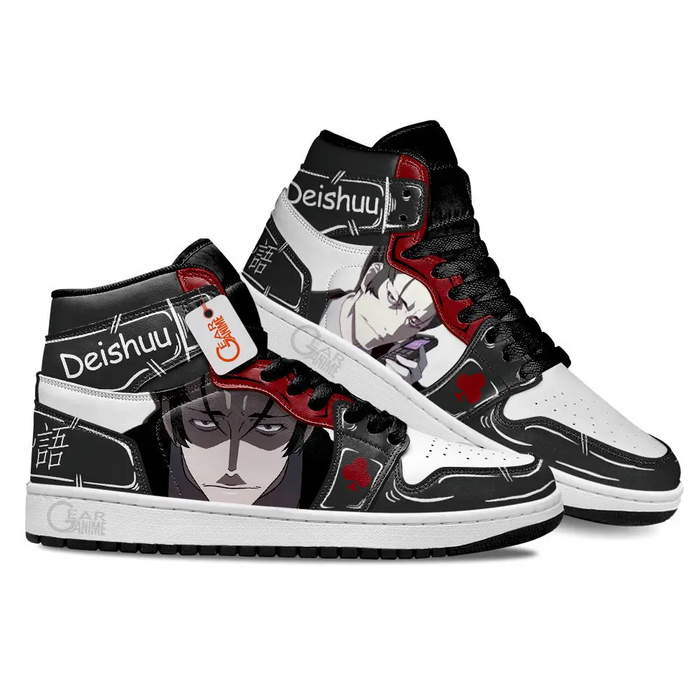 Air JD Hightop Shoes Nisemonogatari Deishuu Kaiki Custom Anime Shoes MN1001