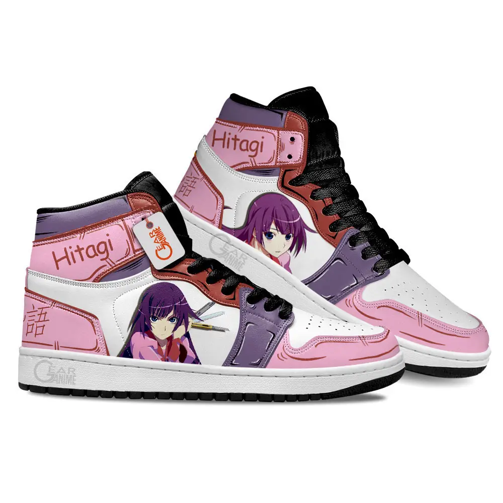 Air JD Hightop Shoes Nisemonogatari Hitagi Senjougahara Custom Anime Shoes MN1001 Air JD Hightop Shoes Nisemonogatari Hitagi Senjougahara Custom Anime Shoes MN1001 - Image 1