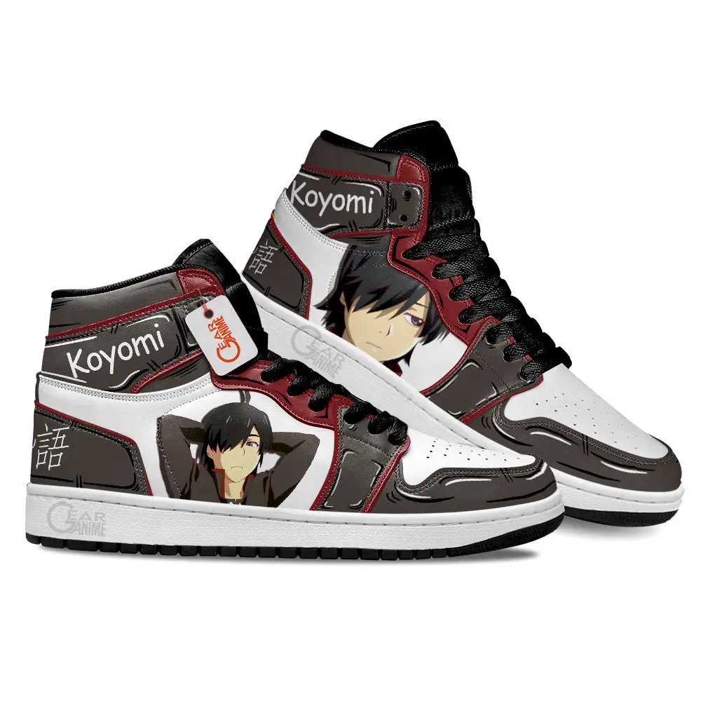 Air JD Hightop Shoes Nisemonogatari Koyomi Araragi Custom Anime Shoes MN1001 Air JD Hightop Shoes Nisemonogatari Koyomi Araragi Custom Anime Shoes MN1001 - Image 1