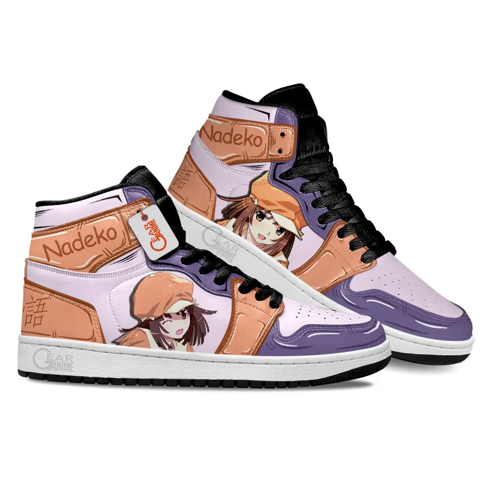 Air JD Hightop Shoes Nisemonogatari Nadeko Sengoku Custom Anime Shoes MN1001