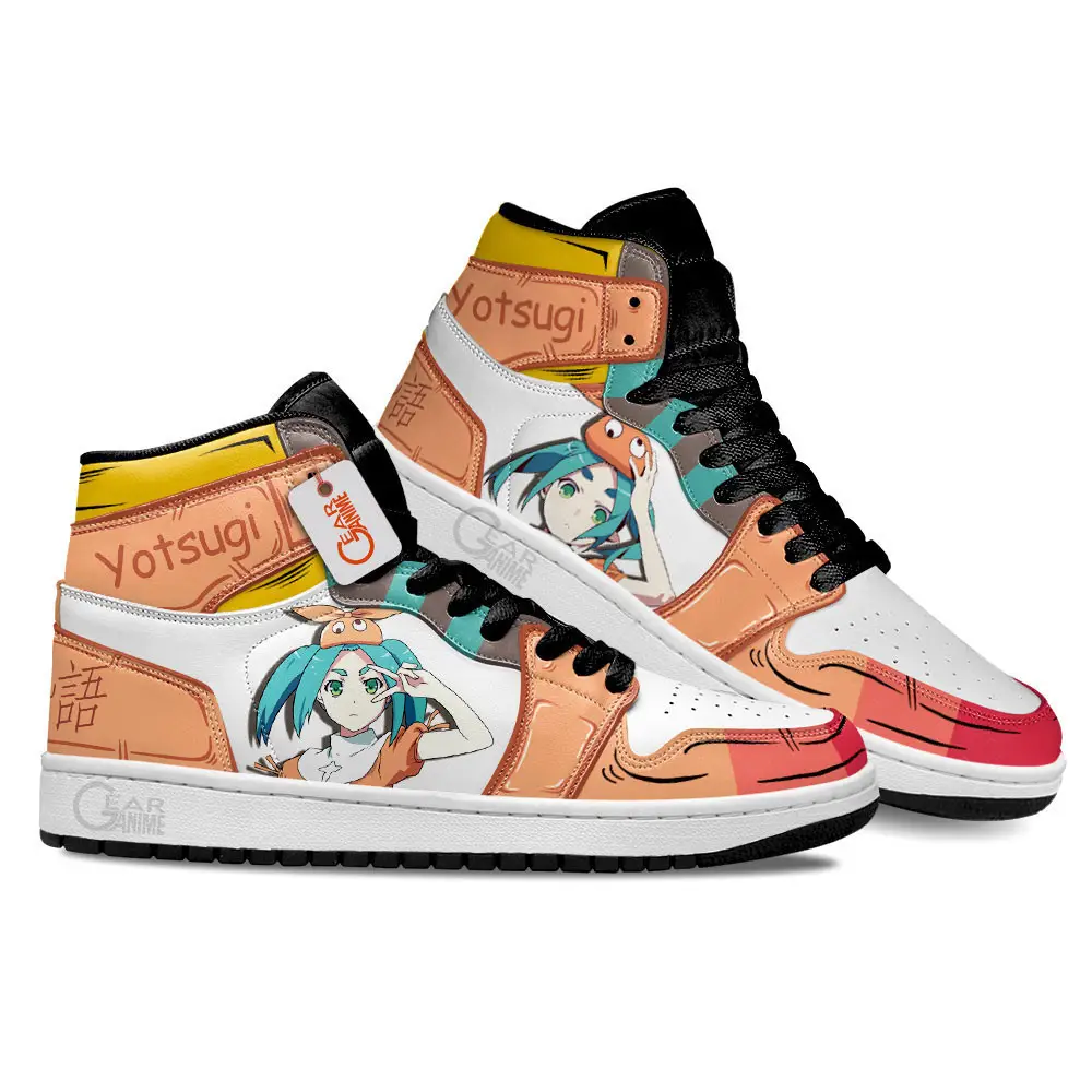 Air JD Hightop Shoes Nisemonogatari Yotsugi Ononoki Custom Anime Shoes MN1001