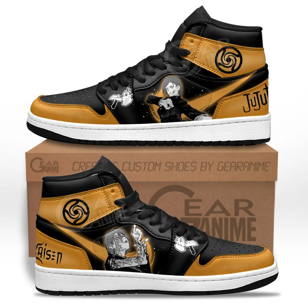 Air JD Hightop Shoes Nobara Kugisaki JD1s Sneakers Jujutsu Kaisen Custom Anime Shoes