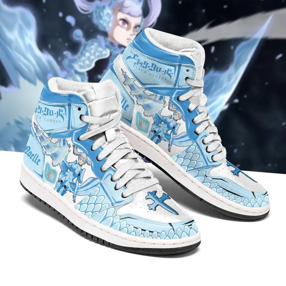 Air JD Hightop Shoes Noelle Silva Valkyrie Dress JD1s Sneakers Black Clover Anime Shoes
