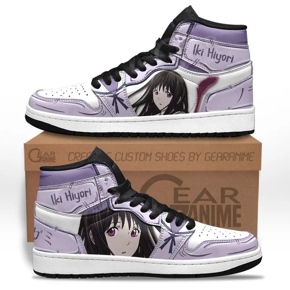 Air JD Hightop Shoes Noragami Iki Hiyori JD1s Sneakers Custom Anime Shoes