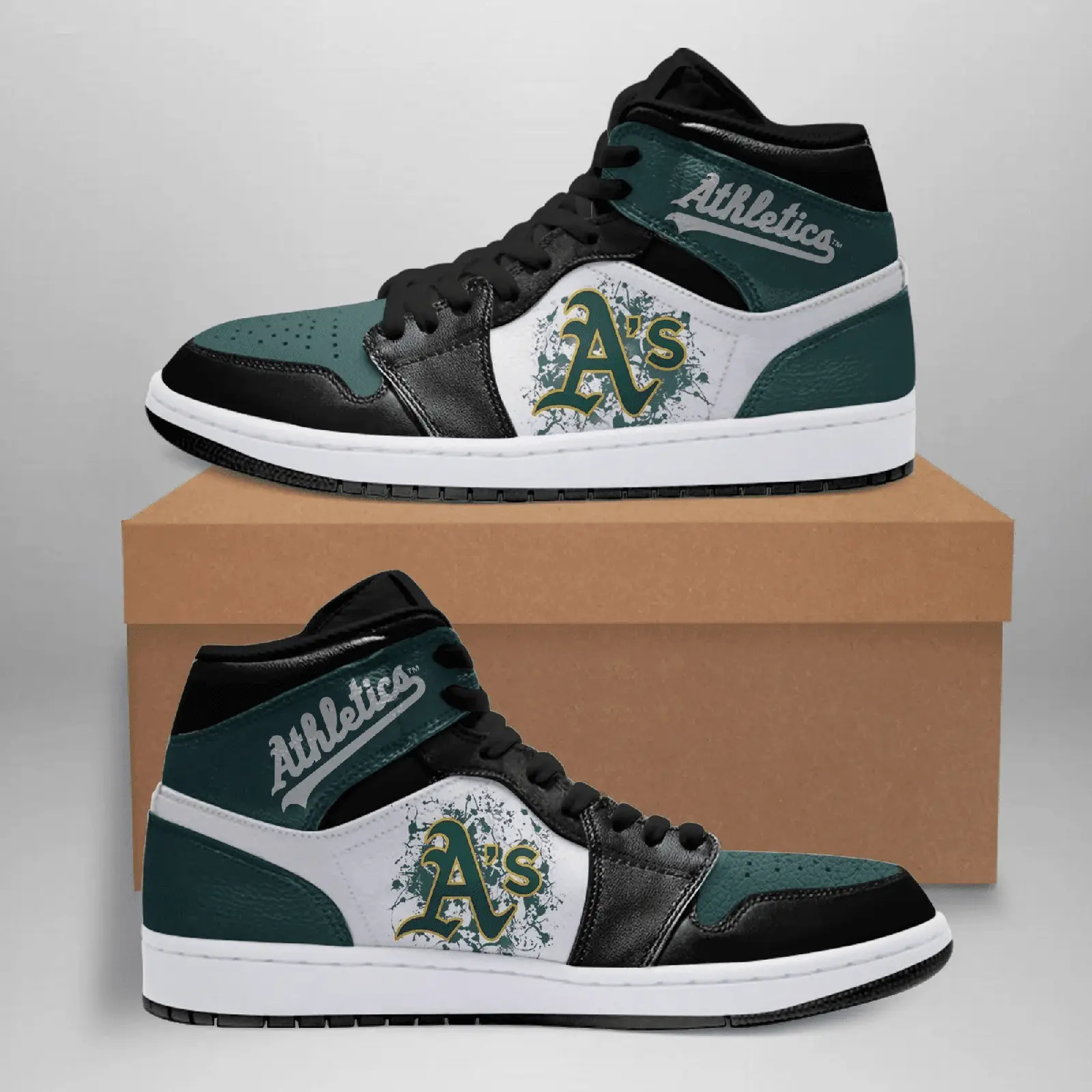 Air JD Hightop Shoes Oakland Athletics Basketball Shoes JD Sneakers