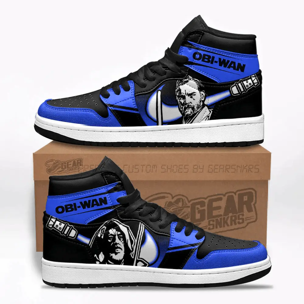 Air JD Hightop Shoes Obi Wan Star Wars J1 Shoes Custom For Fans Sneakers TT26
