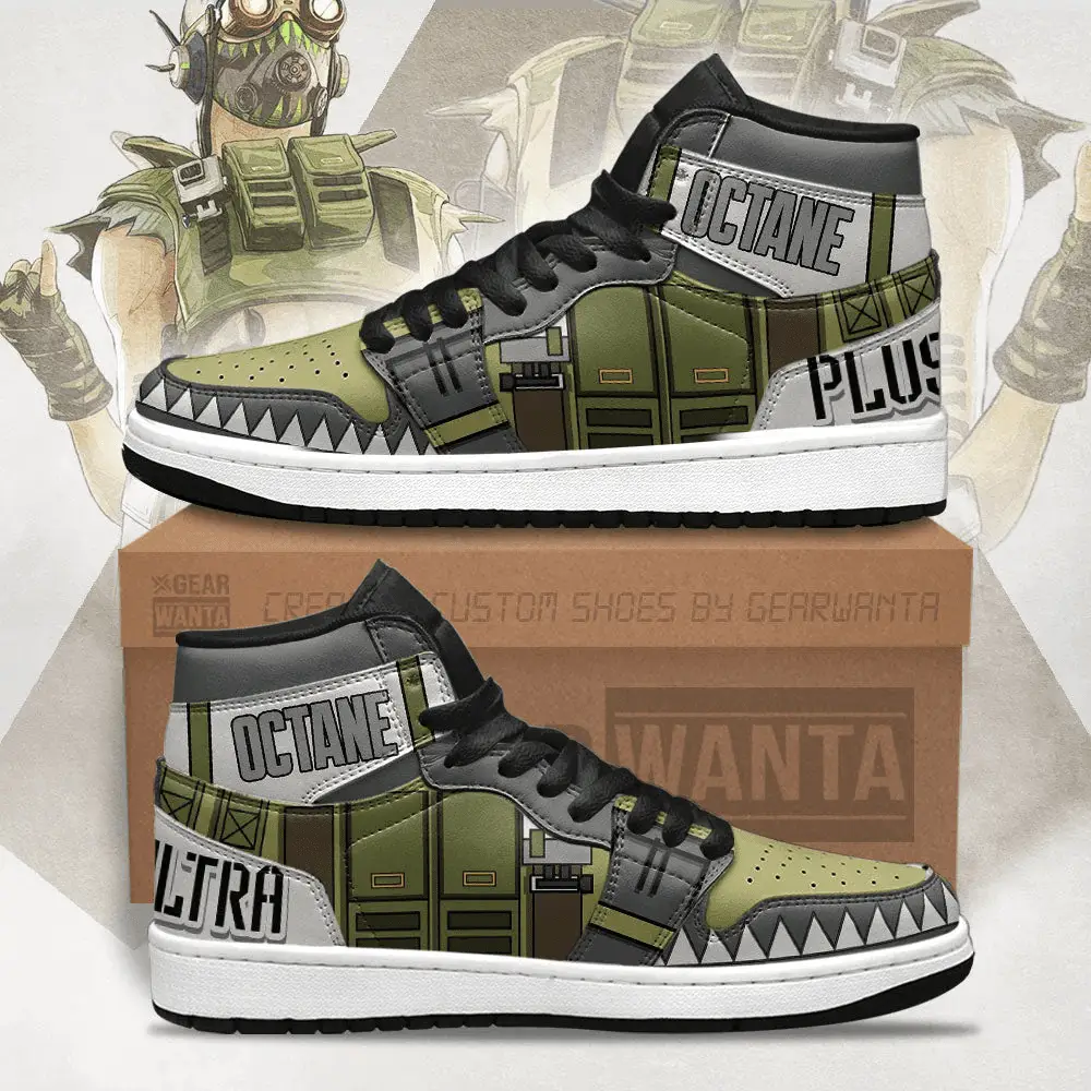 Air JD Hightop Shoes Octane Apex Legends AJ1 Sneakers Custom Uniform Shoes