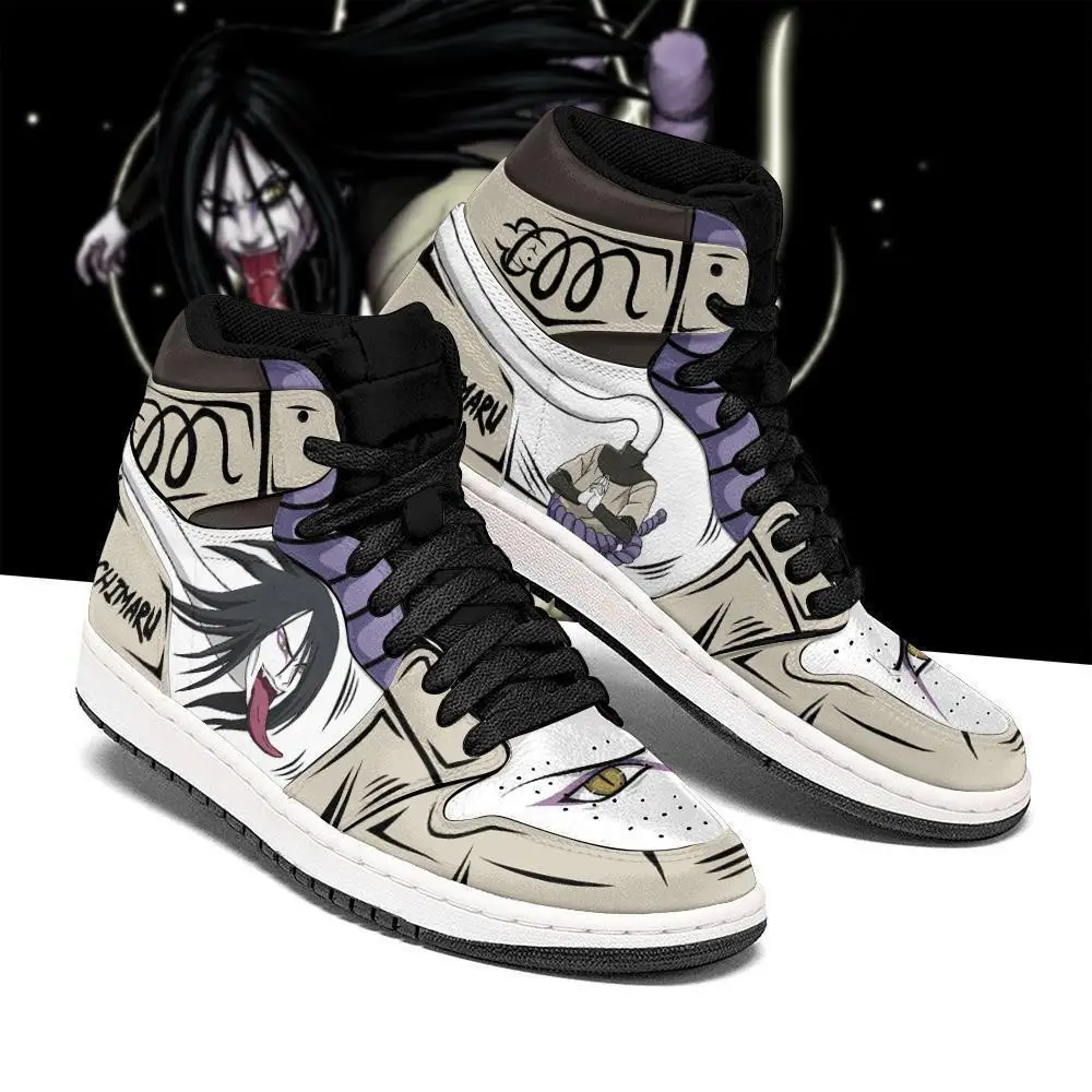 Air JD Hightop Shoes Orochimaru Shoes Eyes Costume Boots Anime JD1s Sneakers
