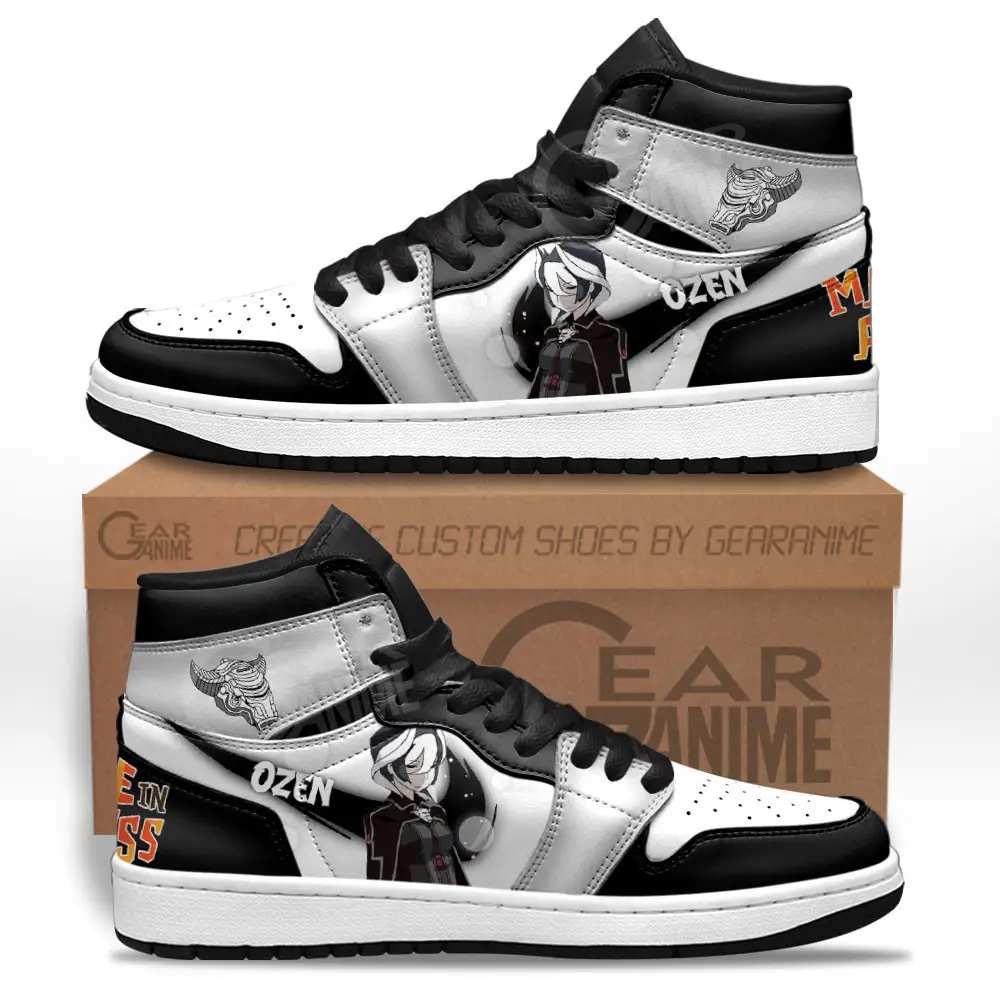 Air JD Hightop Shoes Ozen JD1s Sneakers Made In Abyss Custom Anime Shoes For Otaku