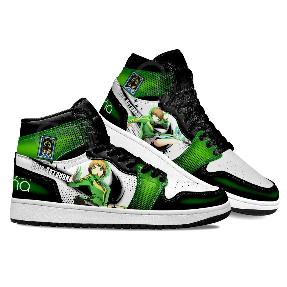 Air JD Hightop Shoes Persona Chie Satonaka Shoes Custom For Fans