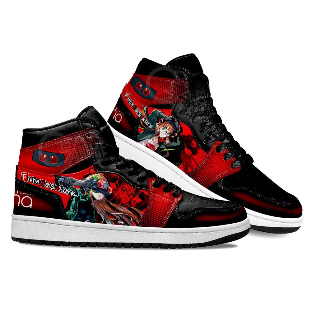 Air JD Hightop Shoes Persona Fubata Sakura Anime Custom Shoes Air JD Hightop Shoes Persona Fubata Sakura Anime Custom Shoes - Image 1
