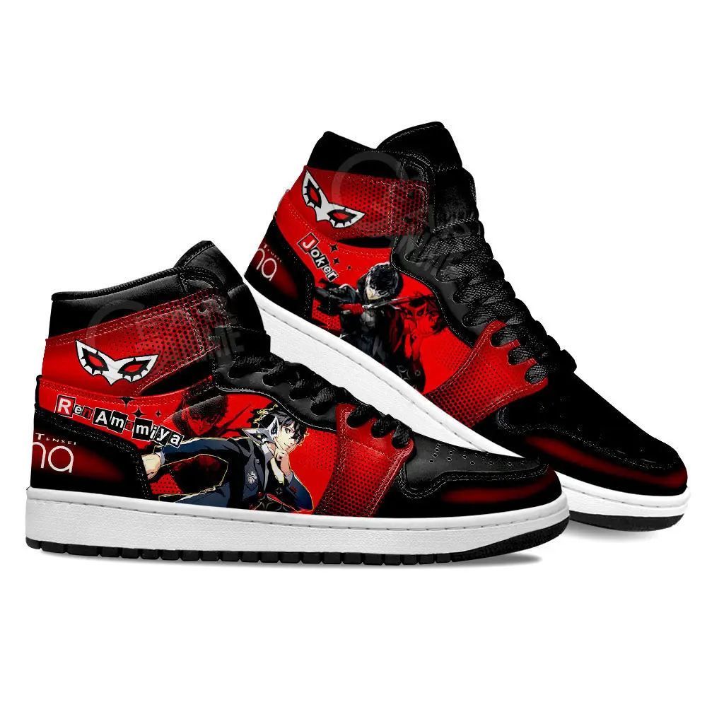 Air JD Hightop Shoes Persona Joker Anime Custom Shoes