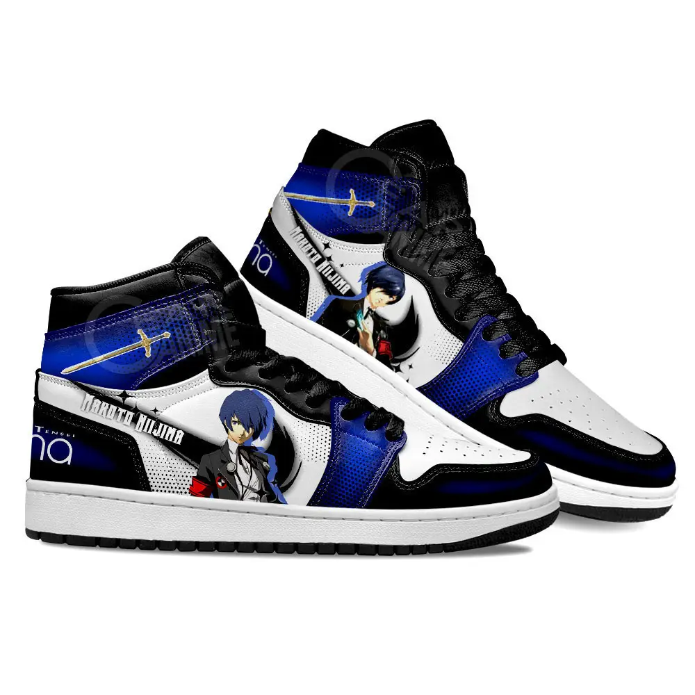Air JD Hightop Shoes Persona Makoto Yuki Shoes Custom For Fans