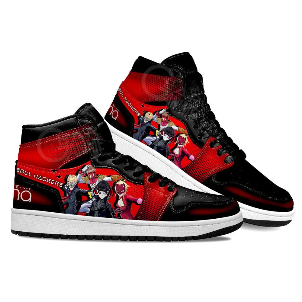 Air JD Hightop Shoes Persona Soul Hackers 2 Anime Custom Shoes